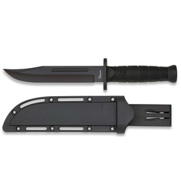 CUCHILLO TÁCTICO DE HOJA DE 17,6 CM EN ACERO 3CR13MOV CON FUNDA ABS