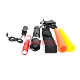 [4404031] LINTERNA SWAT C/BATERIA C/CARGADOR 1 CONO NEGRA