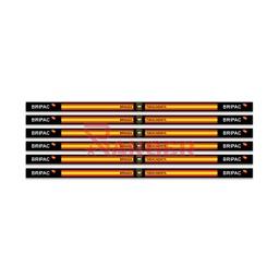 [16113] PULSERA CINTA BANDERA ESPAÑA 6PCS BRIPAC