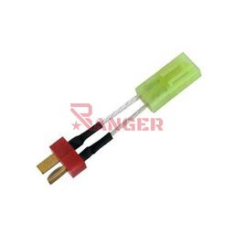 [CZ3386] CONECTOR T-PLUG MACHO A TAMIYA PEQ. HEMBRA ROJO-AMARILLO