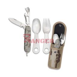 [33045] CUBIERTO MILITAR NAVAJA C/FUNDA CORDURA PIX.ARIDO
