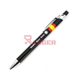 [03069-SA] BOLIGRAFO ALUMINIO BANDERA SAMUR NEGRO