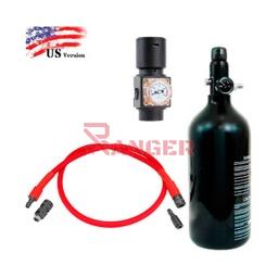 [PACKHPAUS-RD] PACK LINEA HPA BALYSTIK US ROJA C/ BOTELLA 48CI 0.8L 3000PSI C/REGULADOR MANUFACTURE