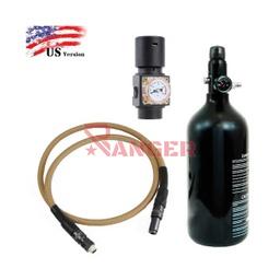 [PACKHPAUS-DE] PACK LINEA HPA BALYSTIK US BEIGE C/BOTELLA 48CI 0.8L 3000PSI C/REGULADOR MANUFACTURE