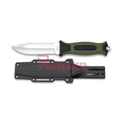 CUCHILLO ALBAINOX 12CM C/FUNDA RÍGIDA VERDE