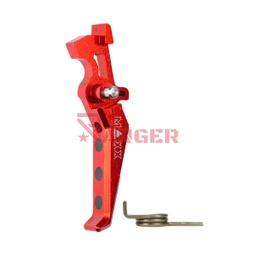 [MX-TRG001SER] GATILLO-E CNC MAXX MODEL AVANZADO ALUMINIO ROJO