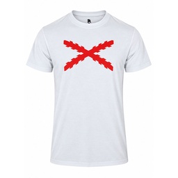 CAMISETA IMMORTAL CRUZ BORGOÑA BLANCA