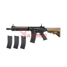 [PACKMK18GBB-3-BKDE] PACK FUSIL MARUI MK18 MOD.1 GAS NEGRO-TAN Y 3 CARGADORES