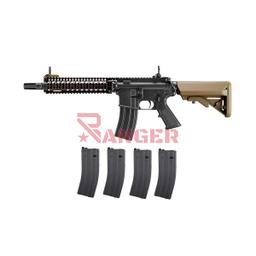 [PACKMK18GBB-4-BKDE] PACK FUSIL MARUI MK18 MOD.1 GAS NEGRO-TAN Y 4 CARGADORES