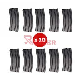 [19615A-10] CARGADOR FUSIL M4 ASG 140RDS 10PCS NEGRO