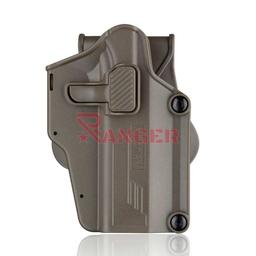 FUNDA PISTOLA RÍGIDA UNIVERSAL TAN