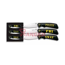 [10914] NAVAJA SET 3 UND.POLICE FBI SWAT NEGRA
