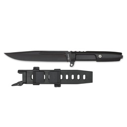Cuchillo táctico con hoja de 16 cm, acero 3CR13MOV y empuñadura de goma