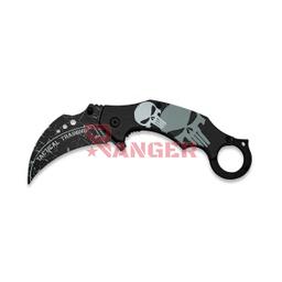 [18713] NAVAJA ALBAINOX KARAMBIT ENTRENAMIENTO PUNISHER NEGRA