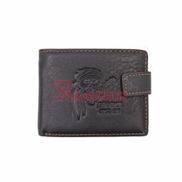 [Z347] CARTERA PIEL CALAVERA PIRATA PAÑUELO NEGRO