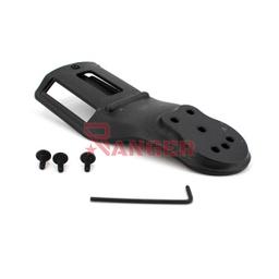 [6500-0219] PLATAFORMA PISTOLA PIERNA RIGIDA  RADAR NEGRA