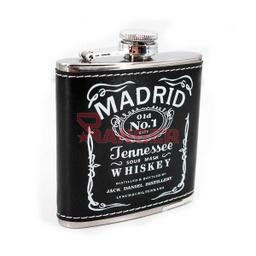 [30840] PETACA MADRID TENNESSEE NEGRO-PLATA