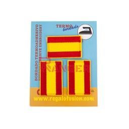Parche bordado de bandera de España mediano con velcro