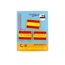 Parche bordado Bandera de España 3 piezas