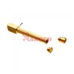 [L70255] CAÑON EXTERNO ROSCADO LAYLAX/NINE BALL NON RECOIL GLOCK 17 GEN.4 DORADO