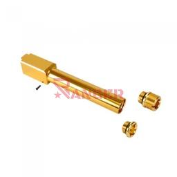 CAÑÓN externo roscado Glock 17 dorado