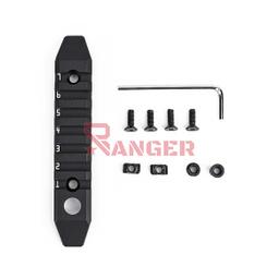 [ME08006-BK] RAIL METAL 7 HUECOS ENGANCHE M/KEYMOD ALUMINIO NEGRO