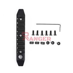 [ME08007-BK] RAIL METAL 9 HUECOS ENGANCHE M/KEYMOD ALUMINIO NEGRO