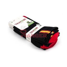 [T185-6] CALCETIN YANOIR BANDERA ESPAÑA 40-46 3PCS NEGRO