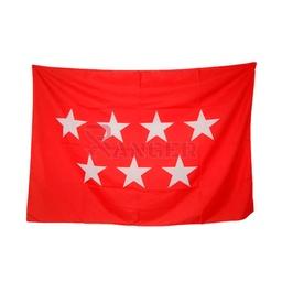 [DB-5094] BANDERA COMUNIDAD MADRID RASO 150 X 90 ROJA