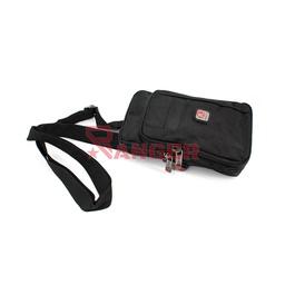 [5025] BOLSITO X CORDURA TRIPLE CREMALLERA C/MOSQUETON NEGRO