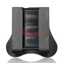 [AM-SC-U] PORTACARTUCHOS RIGIDO AMOMAX AJUSTABLE NEGRO