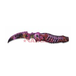 NAVAJA ALBAINOX CALAVERA HUESOS ROSA