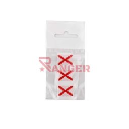 [130232-BOR] PEGATINA ABULTADA PEQ. 3PCS BORGOÑA BLANCA