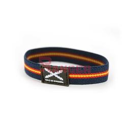 [2108543-BOR] PULSERA ELASTICA ESPAÑA BORGOÑA CENTRO NEGRO MARINO