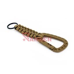 [IW-0302-CB] MOSQUETON C/PARACORD IMMORTAL PVC TACTICO TAN