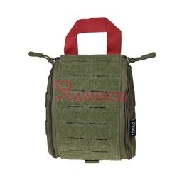 FUNDA BOTIQUÍN IFAK CON VELCRO SISTEMA MOLLE CORTE LÁSER Verde