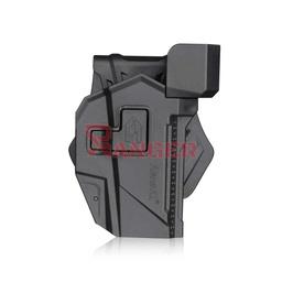 [AM-RDS-GAG] FUNDA PISTOLA RIGIDA AMOMAX GLOCK & CZ P10C CON ADAPTADOR RED DOT NEGRA