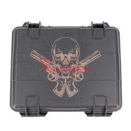 [TB1260-CA] MALETIN RIGIDO FMA CALAVERA REVOLVER NEGRO