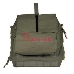 Panel trasero modular para chaleco con sistema molle Verde