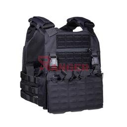 Chaleco táctico modular Cordura 1000D con molle corte láser portaplacas EVA simuladas y porta cargadores M4 integrados ajustable