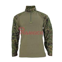 Camiseta de combate con cremallera y velcro Pixelado Boscoso