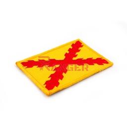 PARCHE BORDADO CON VELCRO AMARILLO ROJO
