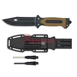 CUCHILLO DE SUPERVIVENCIA ALBAINOX CON HOJA DE 13,5 CM Y FUNDA RÍGIDA