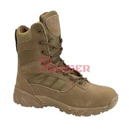 Bota táctica caña 8 pulgadas serraje y cordura suela bicomponente Coyote