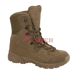 Bota de caña 8 pulgadas en serraje y cordura con suela bicomponente Coyote