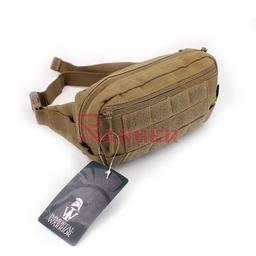 RIÑONERA TÁCTICA MOLLE CON VELCROS COYOTE