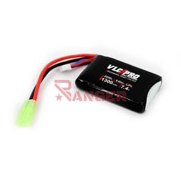 [VLC-1018] BATERIA VLC PRO LIPO 7.4V 1300MAH 25C/50C 1STICK PEQ. NEGRA