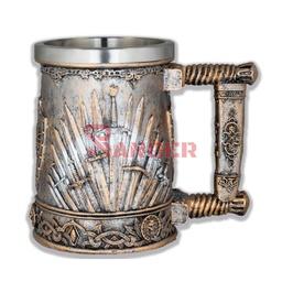 [39606] TAZA RESINA ESPADAS TOLE10 XXL GRIS