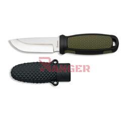 [32666] CUCHILLO ALBAINOX COLGANTE FUNDA RIGIDA 6.6CM NEGRO-VERDE