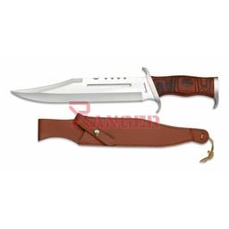 [32438] CUCHILLO ALBAINOX RAMBO MANGO 26.3 CM MADERA